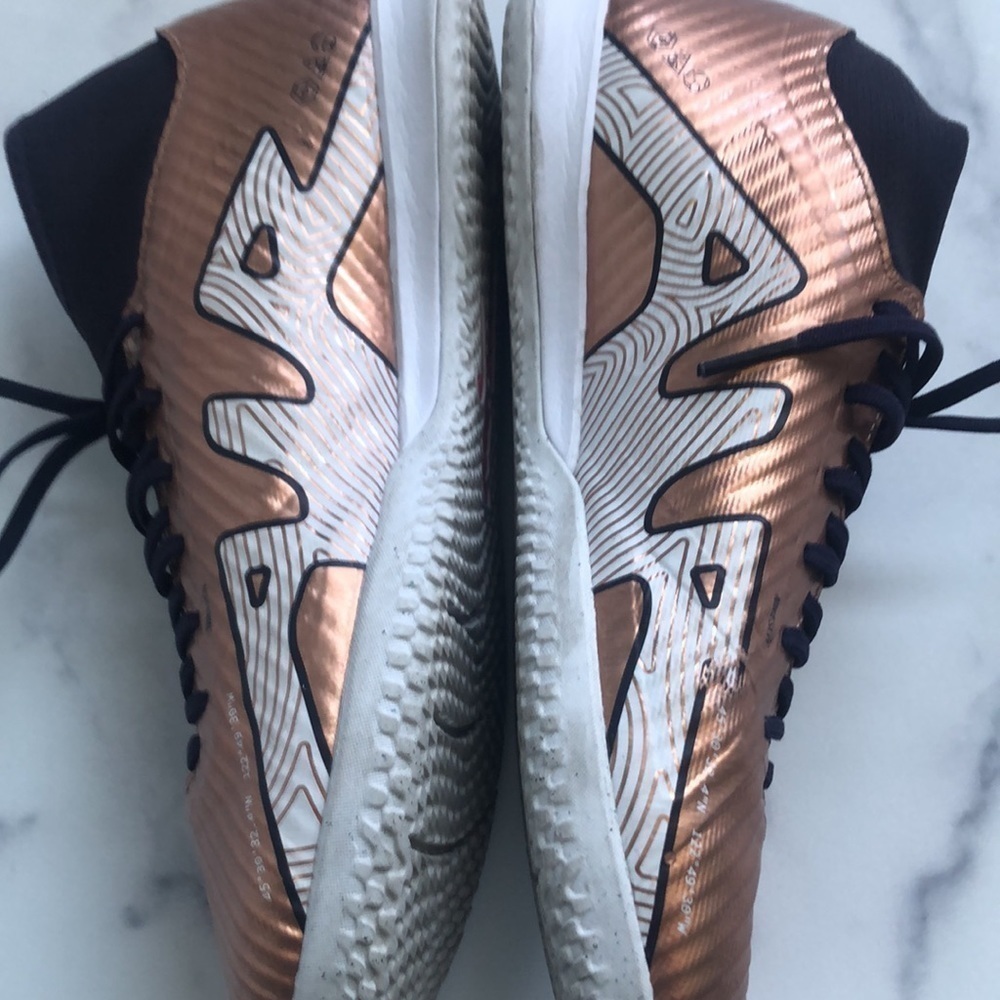 Nike Zoom Mercurial Superfly 9 Academy Metallic Copper Indoor Soccer Size 7 - Picture 10 of 13